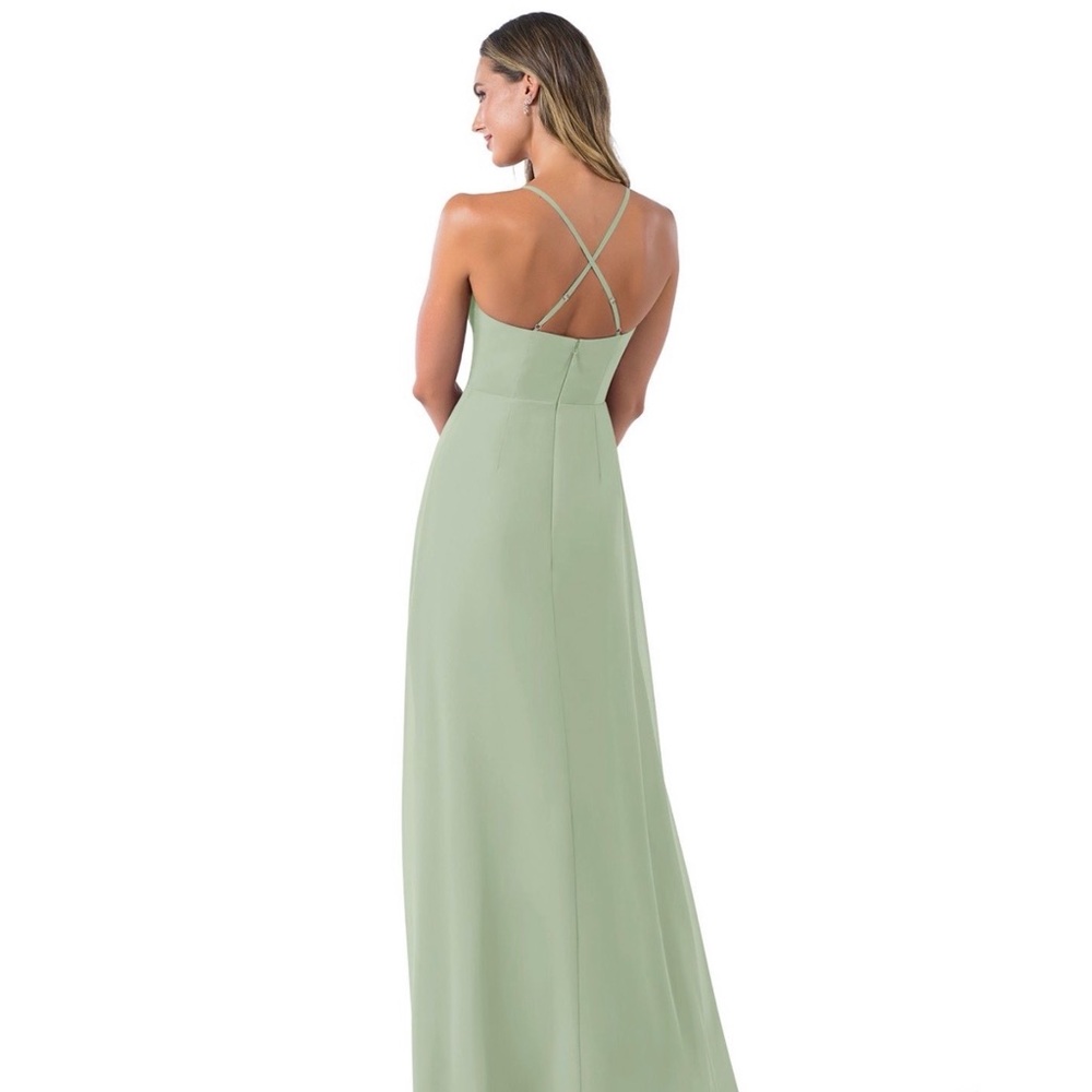 Azazie Erica Dusty Sage Bridesmaid Dress - Picture 2 of 5